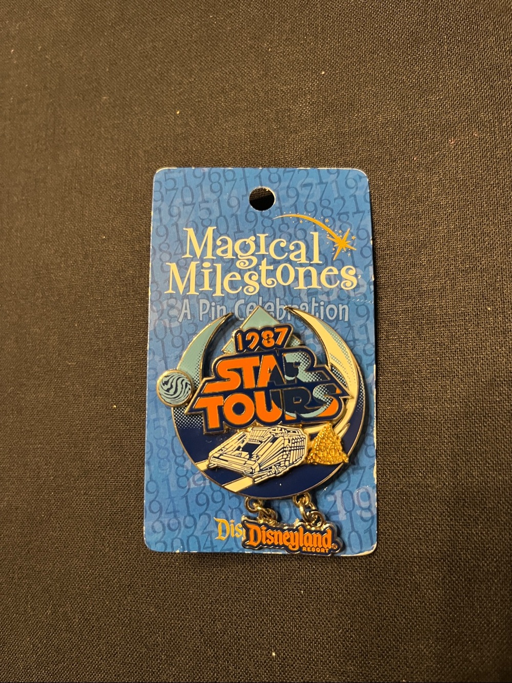 Disney Pin Magical Milestones 1987 Star Tours Opens Tomorrowland (SW-16)
